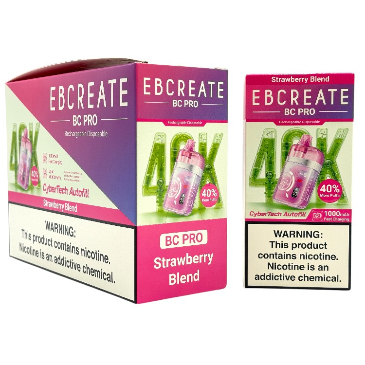 EBCREATE BC PRO 40000 5% - STRAWBERRY BLEND
