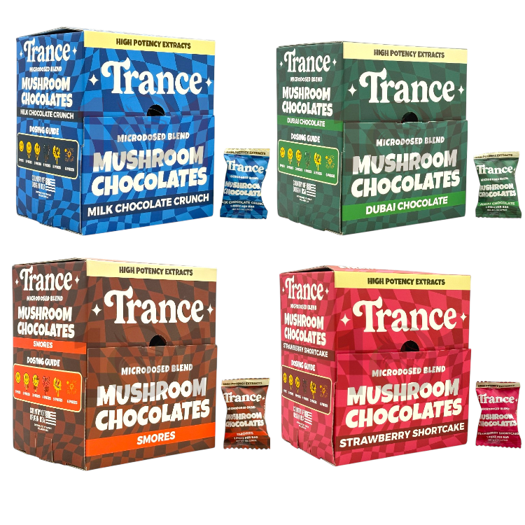 TRANCE MICRODOSED BLEND MUSHROOM CHOCOLATE 10GM 1CT PK