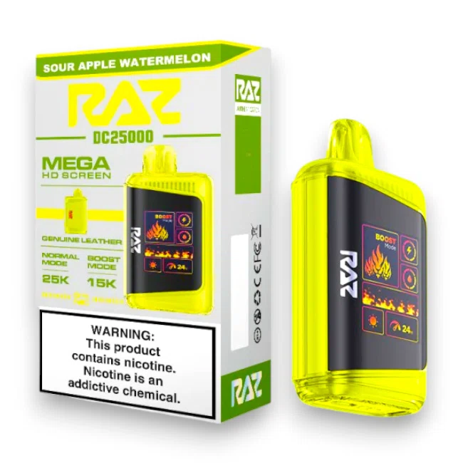 RAZ DC25000 5% - SOUR APPLE WATERMELON