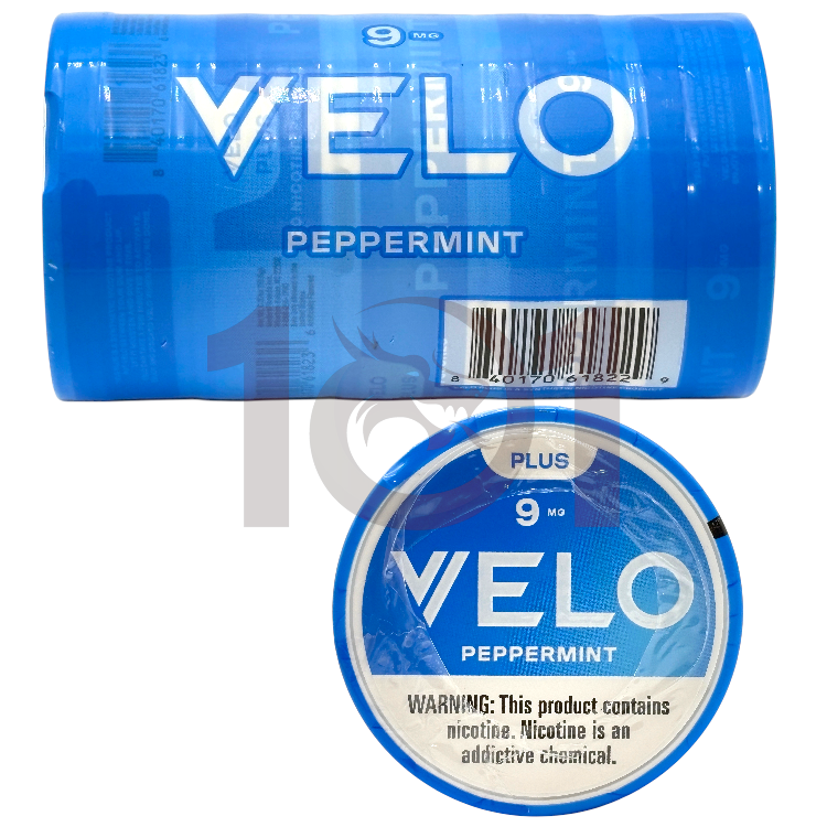 VELO PLUS NICOTINE POUCHES 20CT PK 9MG - PEPPERMINT