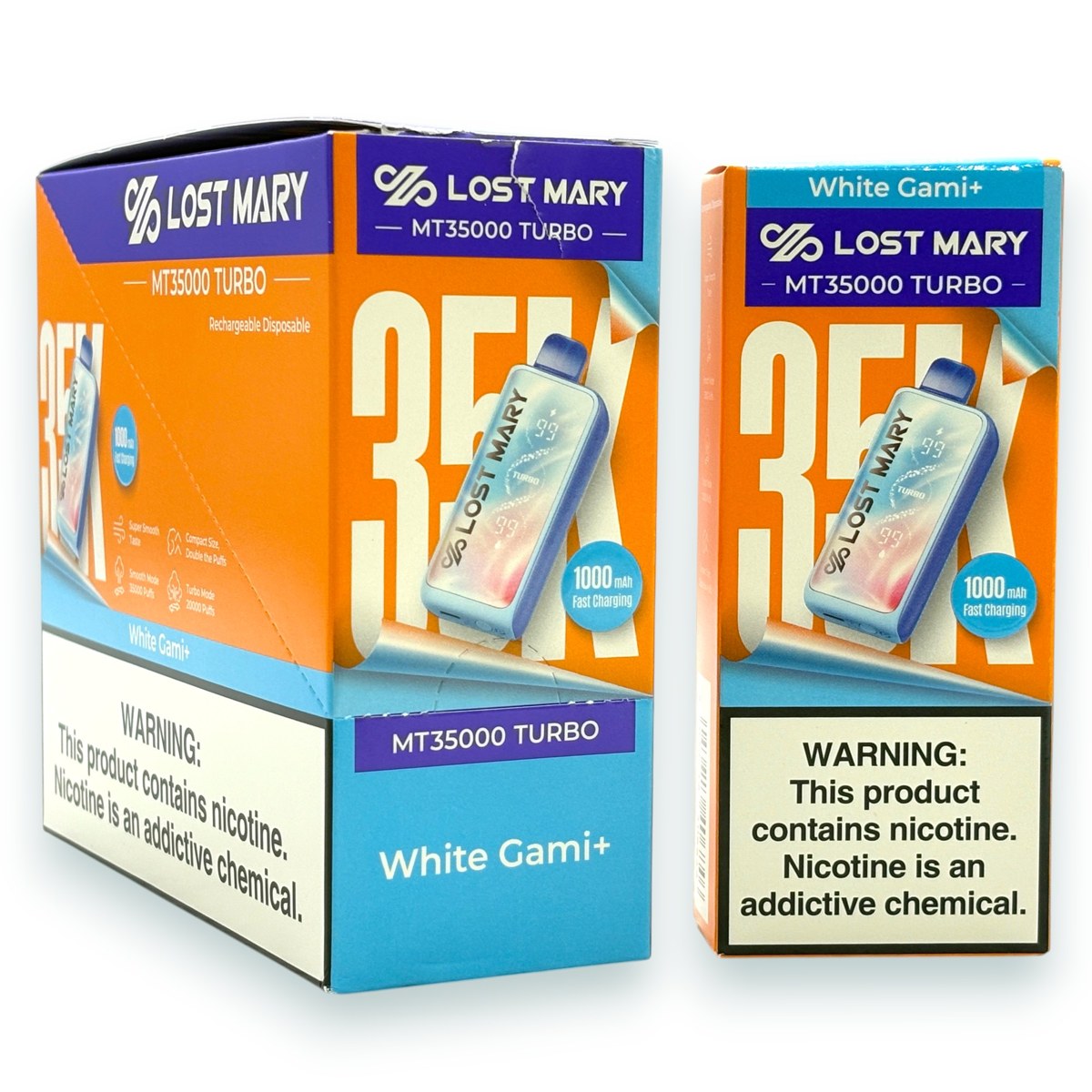 LOST MARY MT35000 TURBO 5% - WHITE GAMI+