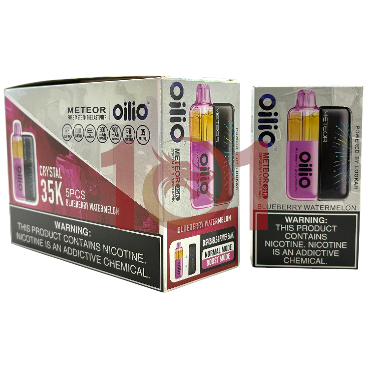 OILIO METEOR 35000 SALT NIC CRYSTAL KIT 3.5% - BLUEBERRY WATERMELON