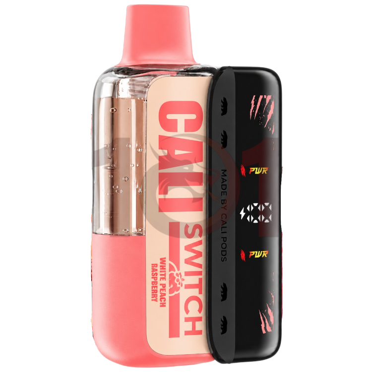 CALI SWITCH 50000 SALT NICOTINE POD DEVICE 5% - WHITE PEACH RASPBERRY