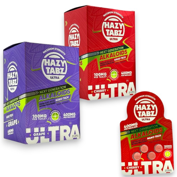HAZY TABZ ULTRA ALKALOIDS MITRAGYNINE EXTRACT TABLET 100MG 4CT PK