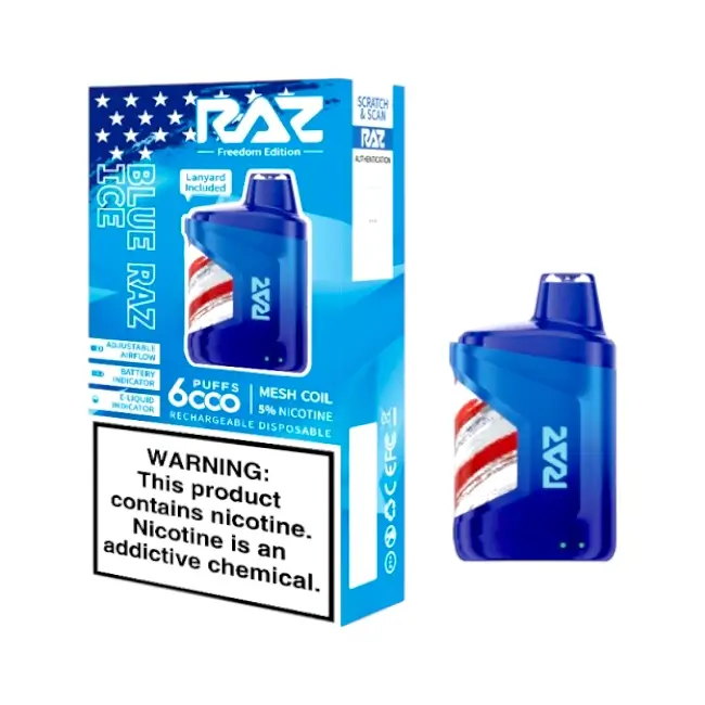 RAZ CA6000 5% - BLUE RAZZ ICE