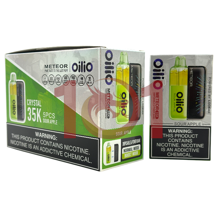 OILIO METEOR 35000 SALT NIC CRYSTAL KIT 3.5% - SOUR APPLE