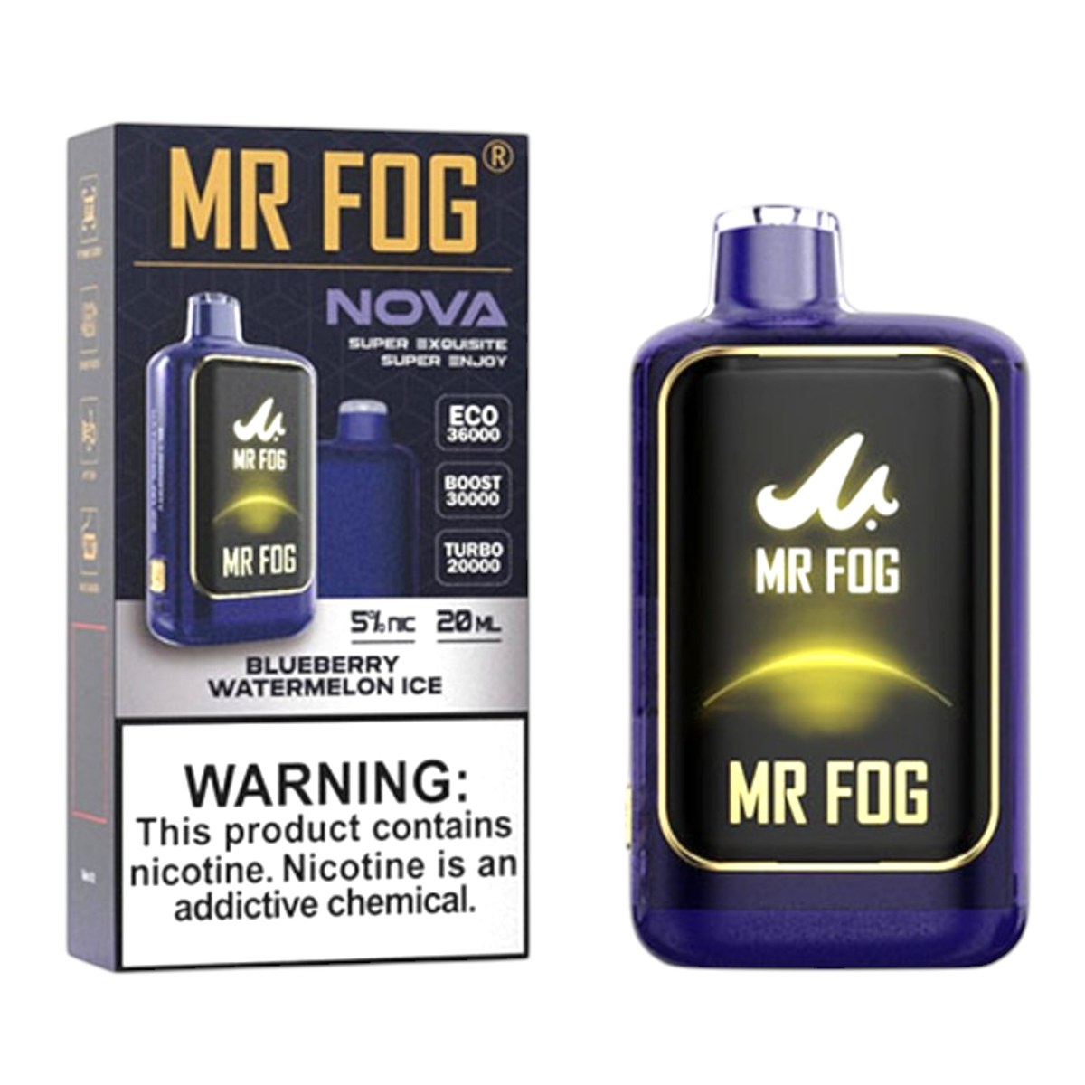 MR FOG NOVA 36000 5% - BLUEBERRY WATERMELON ICE
