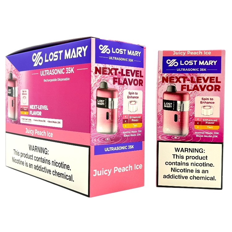 LOST MARY ULTRASONIC 35000 5% - JUICY PEACH ICE