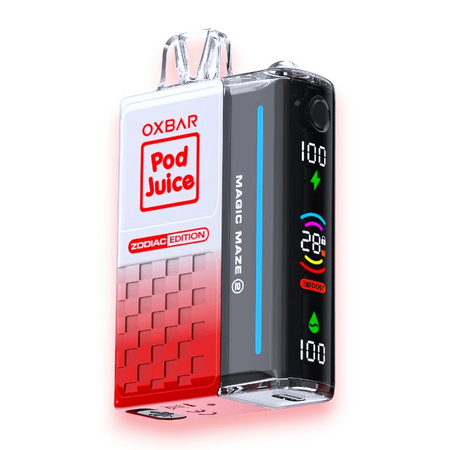OXBAR 30000 ZODIAC EDITION 5% - ARIES II CLEAR RED