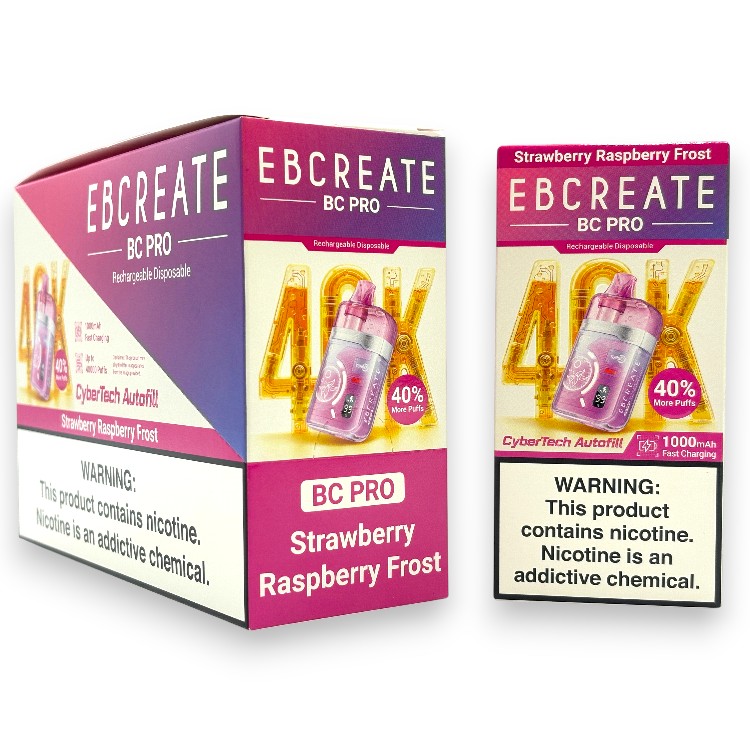 EBCREATE BC PRO 40000 5% - STRAWBERRY RASPBERRY FROST