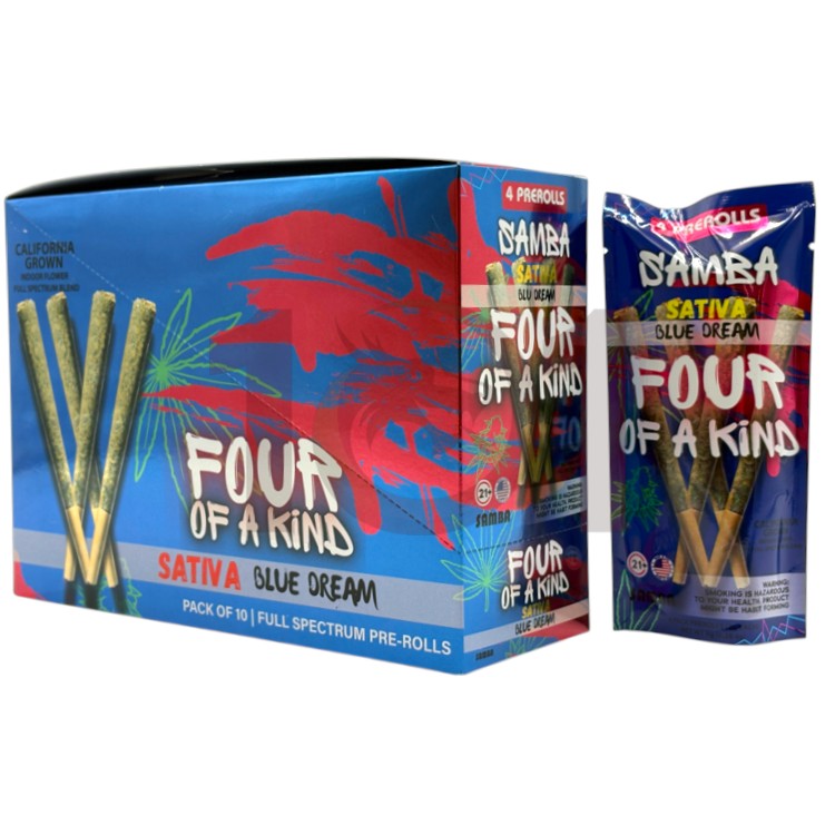 SAMBA FOUR OF A KIND 2GM 4CT PK PREROLL SATIVA - BLUE DREAM
