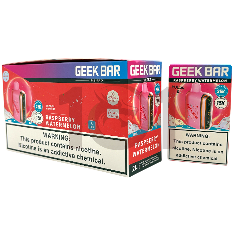 GEEK BAR PULSE 2 25000 5% - RASPBERRY WATERMELON