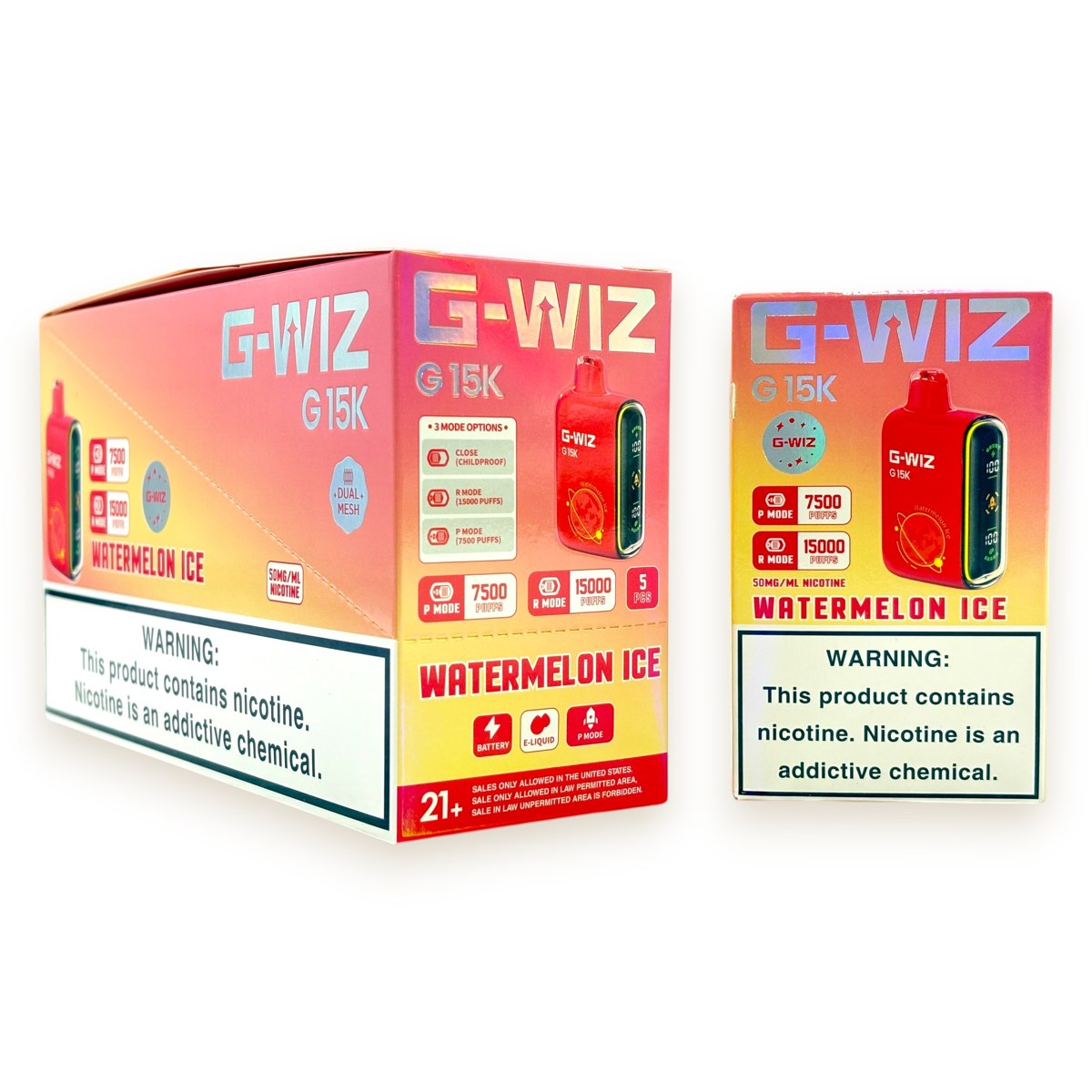 G-WIZ G15000 5% - WATERMELON ICE