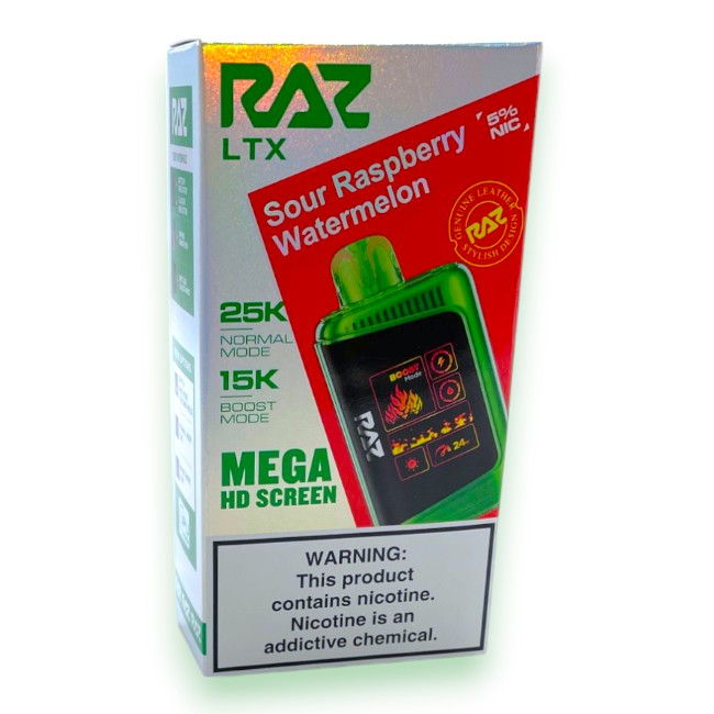 RAZ LTX 25000 5% - SOUR RASPBERRY WATERMELON