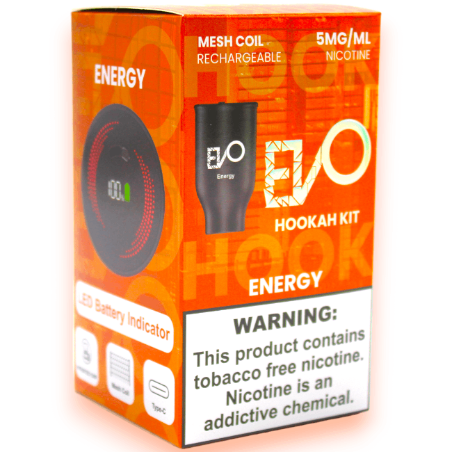 EVO DISPOSABLE HOOKAH BOWL POD KIT - ENERGY