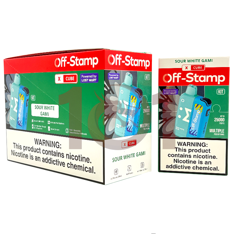OFF-STAMP 25000 5% X CUBE KIT - SOUR WHITE GAMI