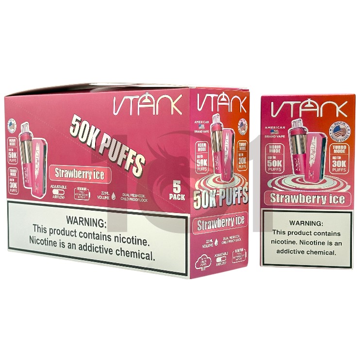 VTANK 50000 POD DEVICE 5% - STRAWBERRY ICE