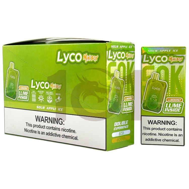 LYCO MINI BOX 50000 5% - SOUR APPLE ICE