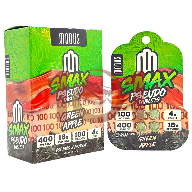 MODUS SMAX PSEUDOINDOXYL EXTRACT TABLET 100MG 4CT PK  - GREEN APPLE