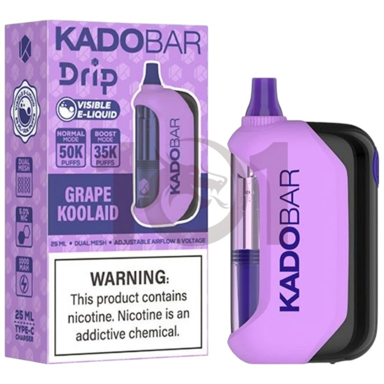 KADO BAR DRIP 50000 5% - GRAPE KOOLAID