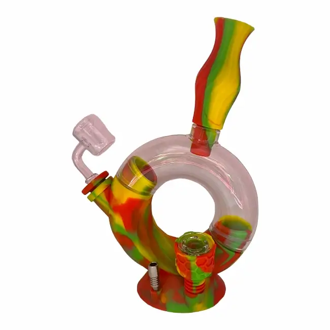OOZE OZONE WATERPIPE - GREEN RED