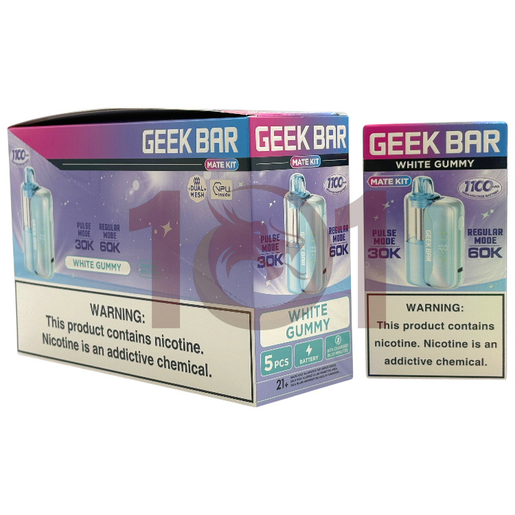 GEEK BAR MATE KIT 60000 POD DEVICE 5% - WHITE GUMMY