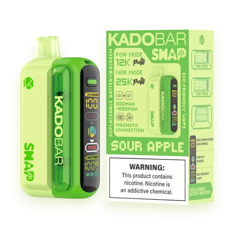 KADO BAR SWITCH PRO 25000 POD 5% - SOUR APPLE