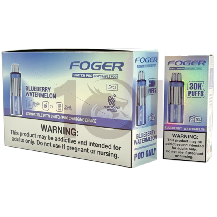 FOGER NIXODINE SWITCH PRO 30000 POD 5% - BLUEBERRY WATERMELON