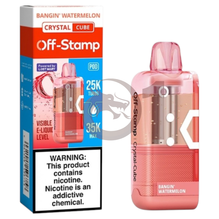 OFF-STAMP X CUBE POD CRYSTAL 35000 5% - BANGIN WATERMELON