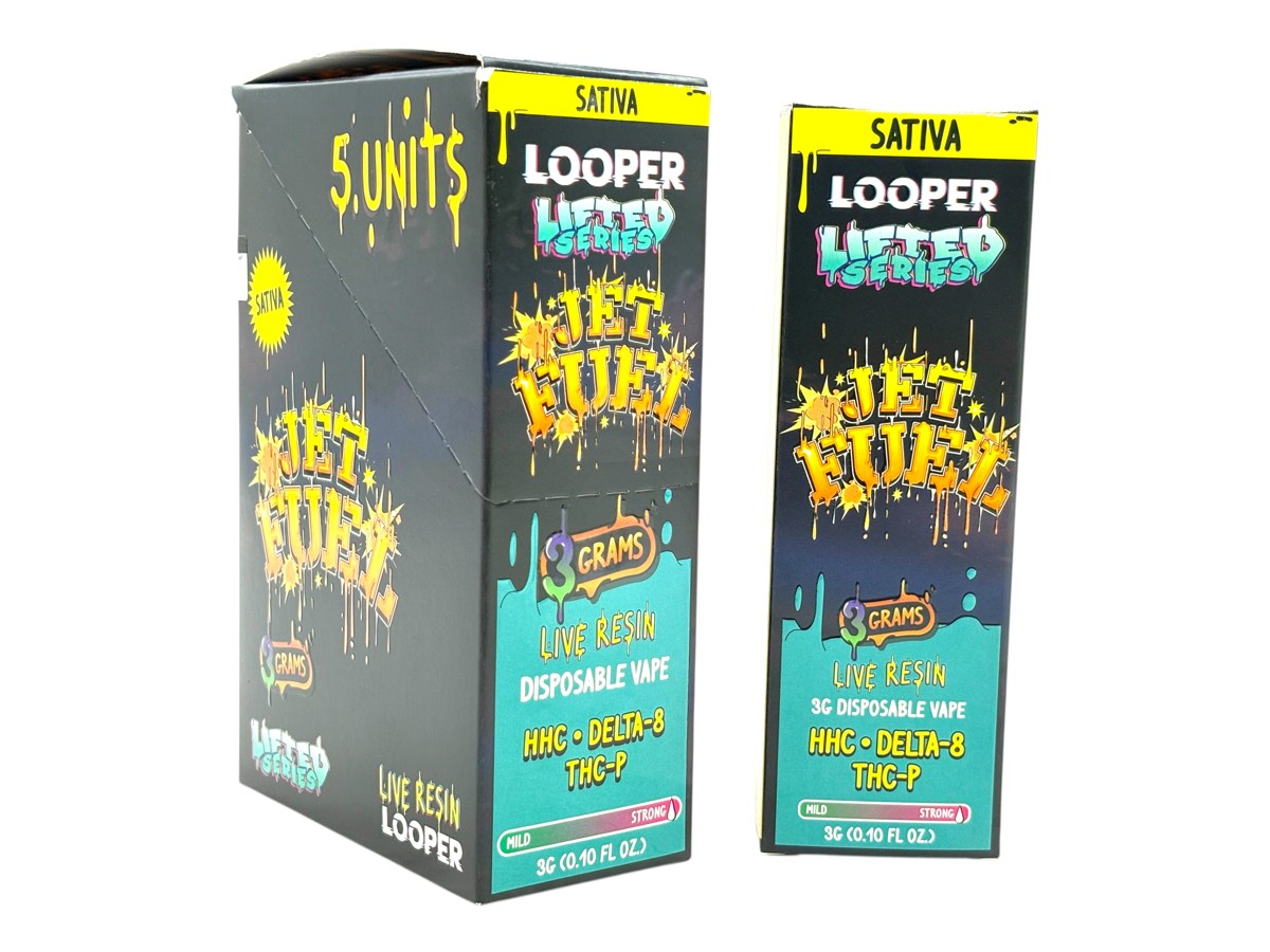 LOOPER THCP 3.0GM DISPOSABLE SATIVA - JET FUEL