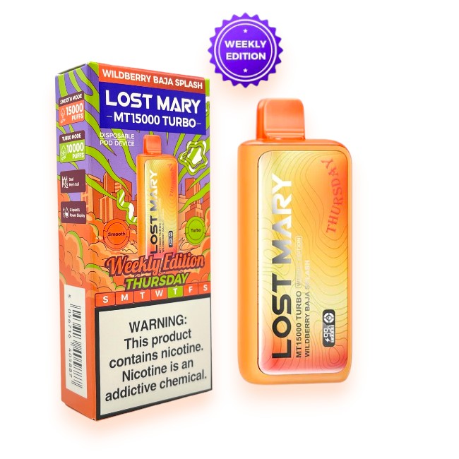 LOST MARY MT15000 5% WEEKLY EDITION - THURSDAY WILDBERRY BAJA SPLASH