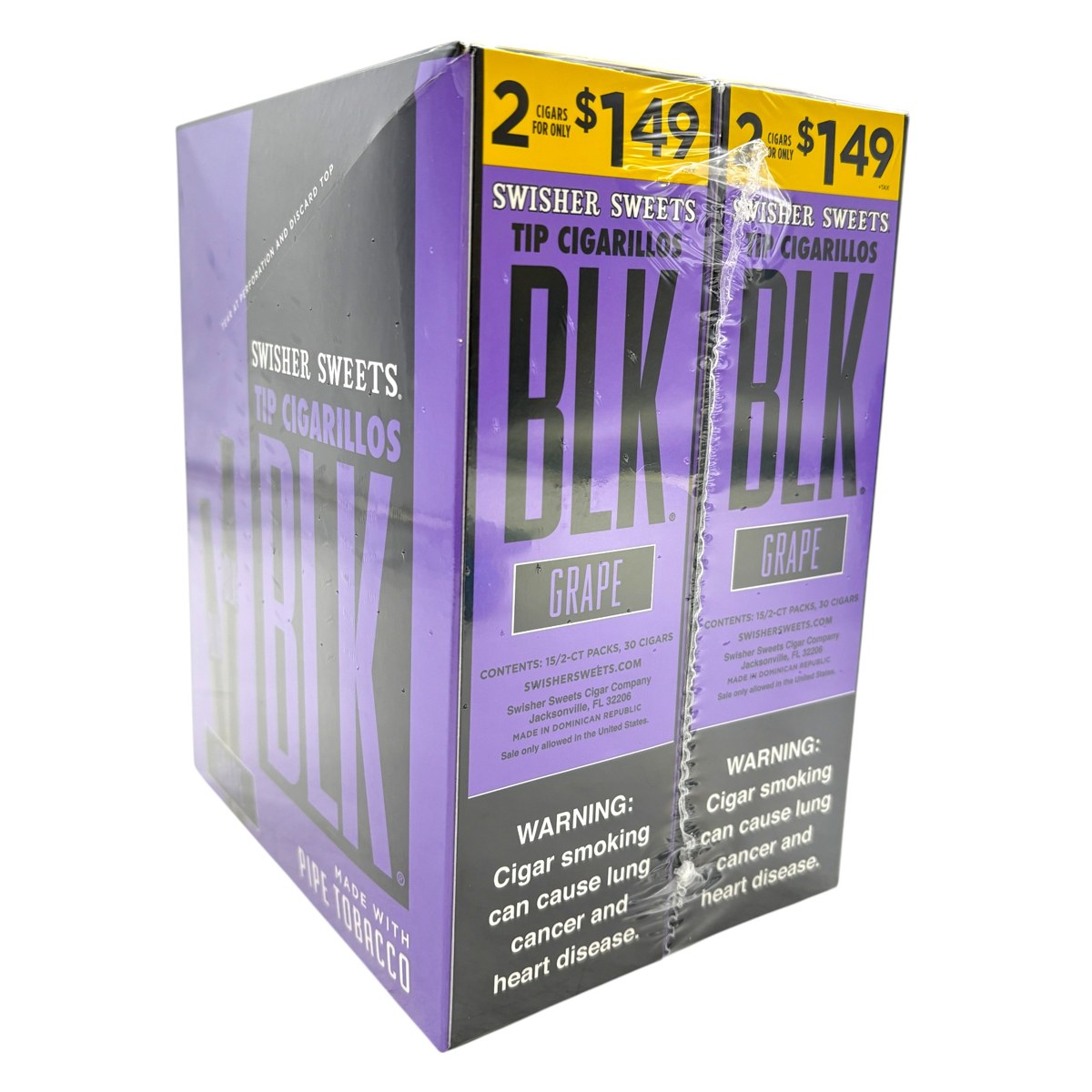 SWISHER SWEETS BLK SP 2/1.49 2CT PK - GRAPE