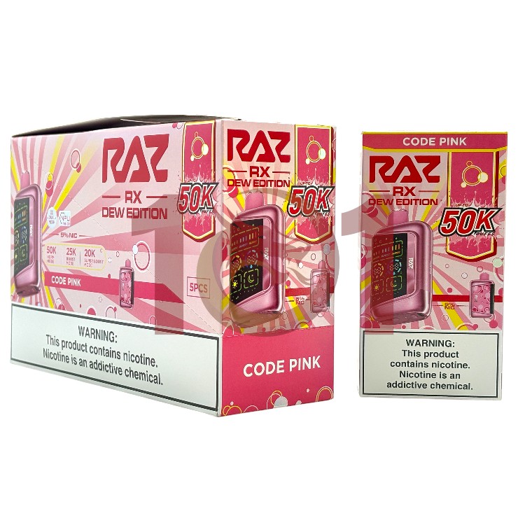 RAZ RX DEW EDITION 50000 5% - CODE PINK