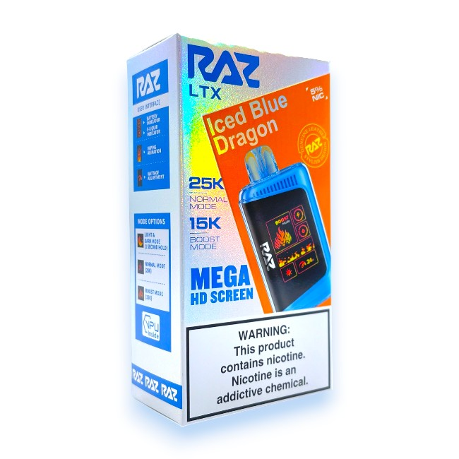 RAZ LTX 25000 5% - ICED BLUE DRAGON