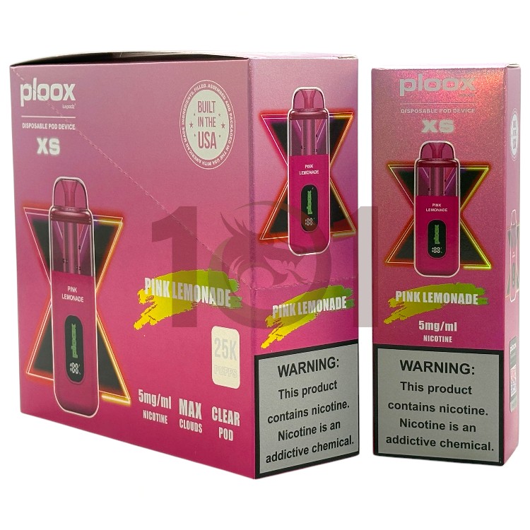 PLOOX 25000 0.5% 18ML HOOKAH POD XS - PINK LEMONADE