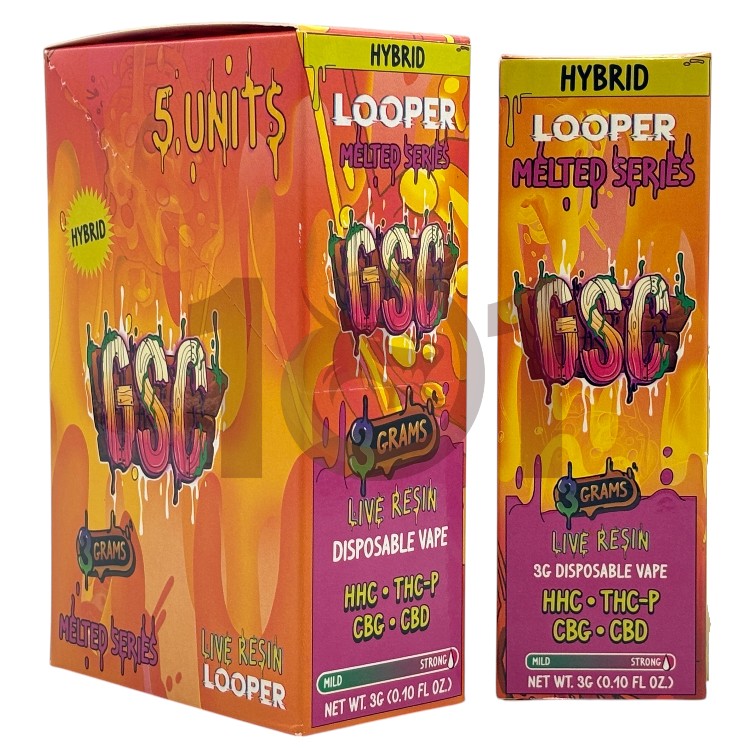 LOOPER MELTED SERIES THCP 3GM DISPOSABLE HYBRID - GSC