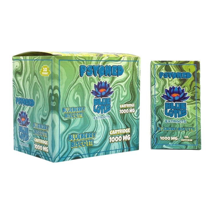 PSYCHED BLUE LOTUS EXTRACTS CARTRIDGE 1000MG - BLUEBERRY BICOTTI