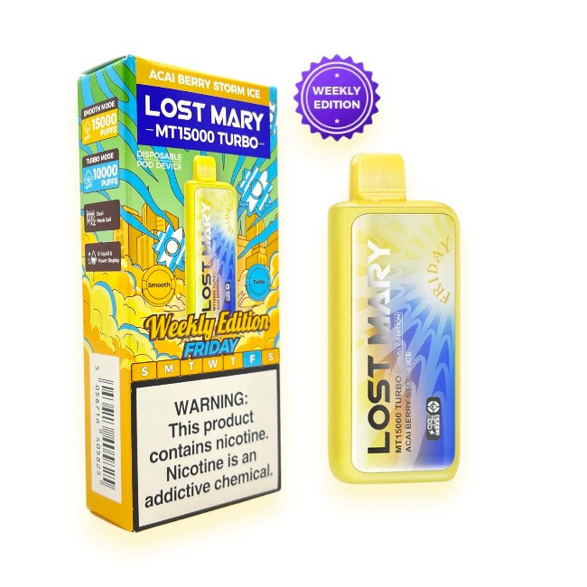 LOST MARY MT15000 5% WEEKLY EDITION - FRIDAY ACAI BERRY STORM ICE