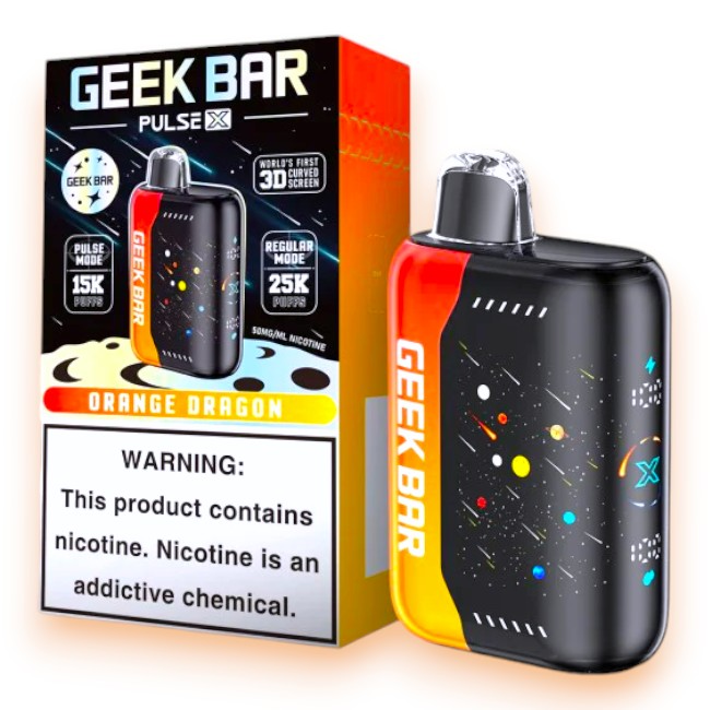 GEEK BAR PULSE X 25000 5% - ORANGE DRAGON