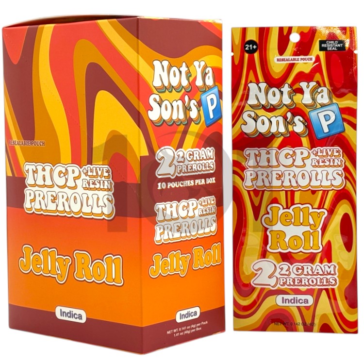 NOT YA SON'S P LR THCP 2GM 2CT PK PREROLL INDICA - JELLY ROLL