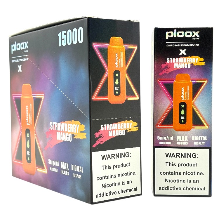 PLOOX 15000 POD X 5% 16ML - STRAWBERRY MANGO