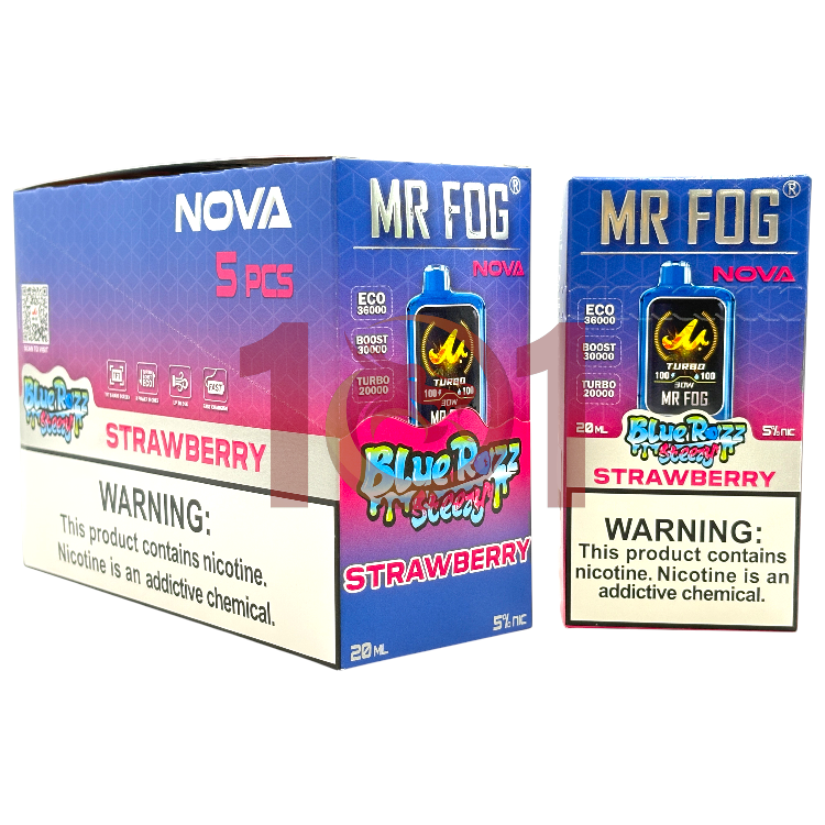 MR FOG NOVA 36000 5% - BLUE RAZZ STEEZY STRAWBERRY