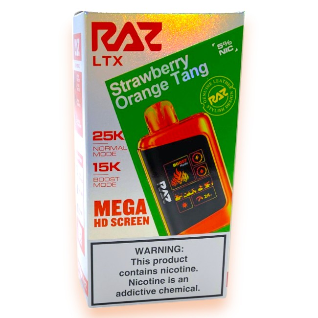 RAZ LTX 25000 5% - STRAWBERRY ORANGE TANG