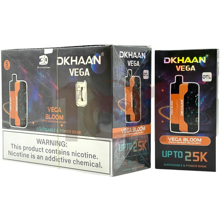 DKHAAN VEGA 25000 DTL POD DEVICE 3% - VEGA BLOOM PEACH BERRIES MELON MINT