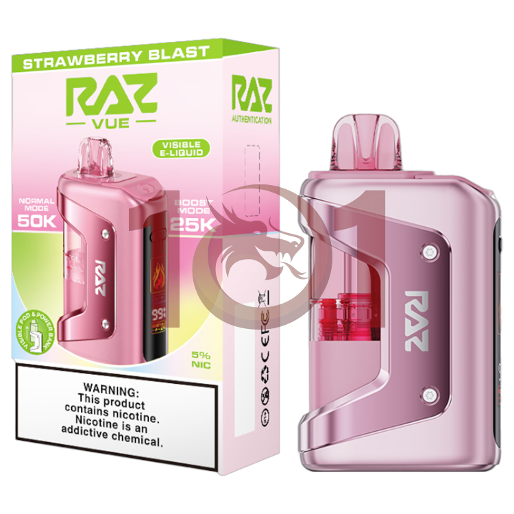RAZ VUE 50000 KIT 5% - STRAWBERRY BLAST