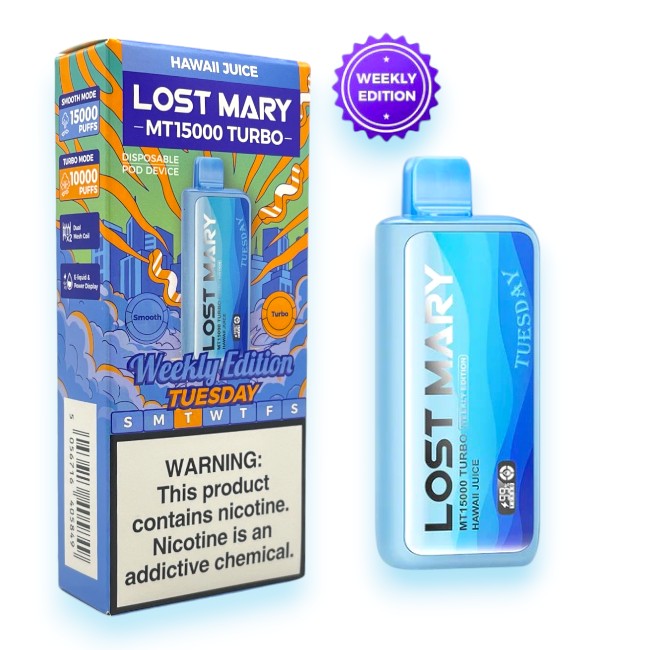 LOST MARY MT15000 5% WEEKLY EDITION - TUESDAY HAWAII JUICE