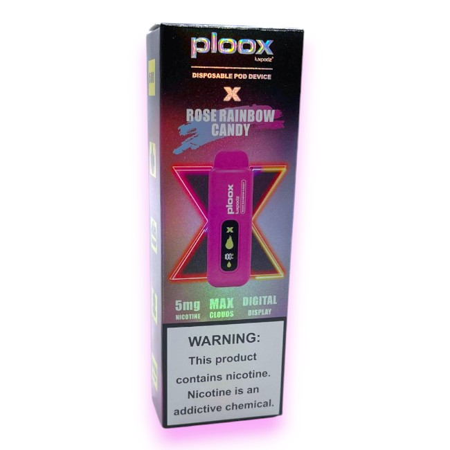 PLOOX 15000 POD X 5% 16ML - ROSE RAINBOW CANDY