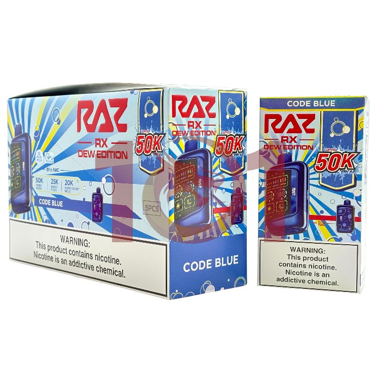 RAZ RX DEW EDITION 50000 5% - CODE BLUE