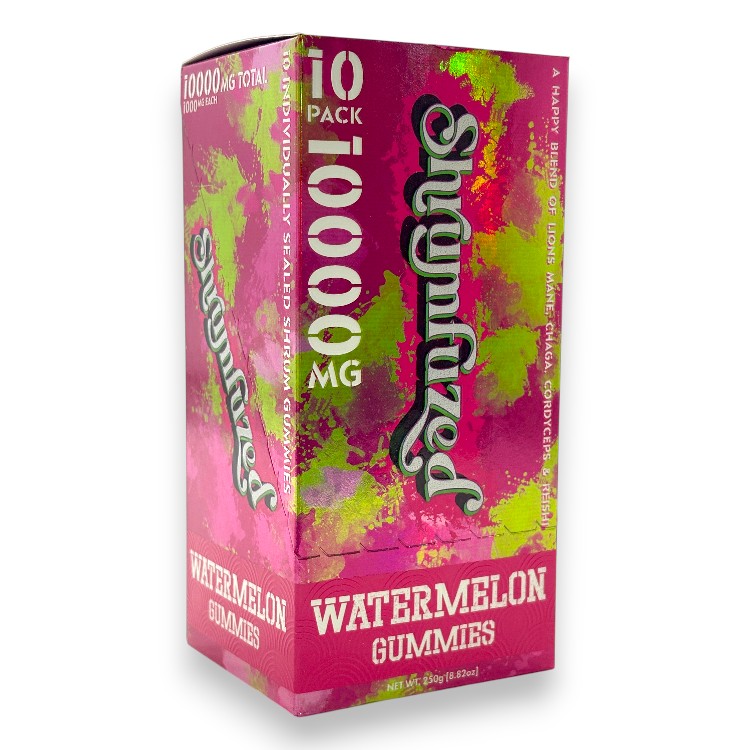 SHRUMFUZED NOOTROPIC BLENDZ MUSHROOM GUMMY 1000MG 10CT PK (10000MG/PK) - WATERMELON