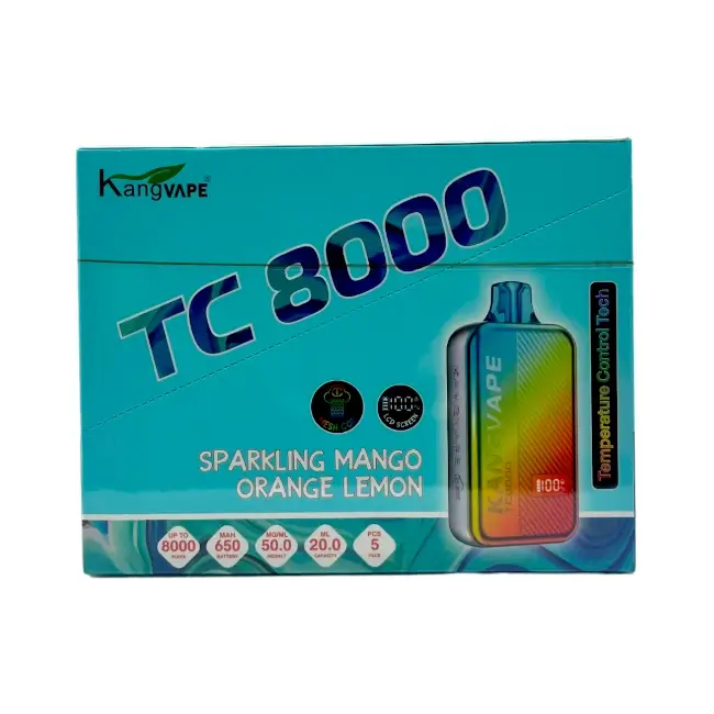 KANGVAPE TC8000 5% - SPARKLING MANGO ORANGE LEMON